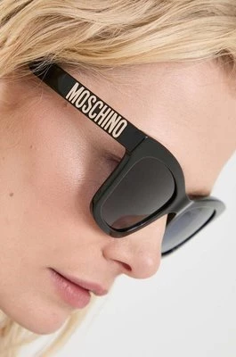 Moschino okulary przeciwsłoneczne damskie kolor czarny MOS156/S