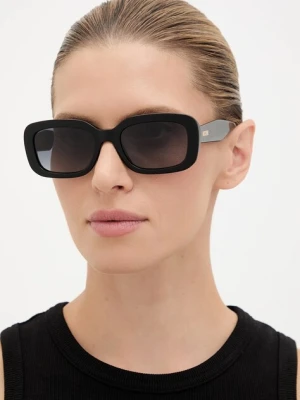 Moschino okulary przeciwsłoneczne damskie kolor czarny MOS199/S