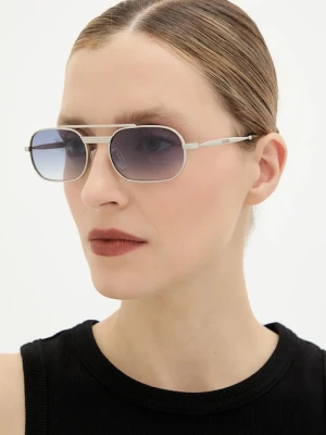 Moschino okulary przeciwsłoneczne damskie kolor srebrny MOS198/S