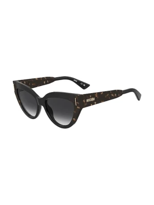 Moschino okulary przeciwsłoneczne kocie oczy damskie czarny
