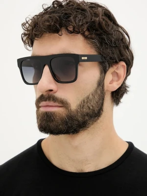 Moschino okulary przeciwsłoneczne męskie kolor czarny MOS201/S