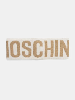 Moschino opaska wełniana beżowy