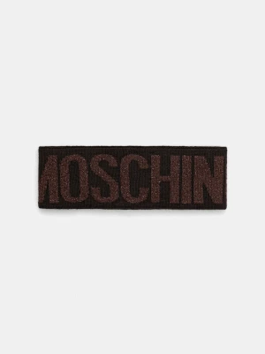 Moschino opaska wełniana brązowy