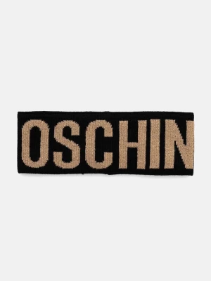 Moschino opaska wełniana czarny