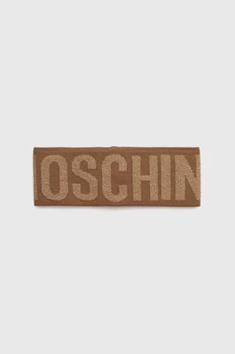 Moschino opaska wełniana kolor brązowy