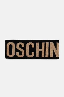 Moschino opaska wełniana kolor czarny