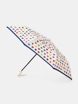 Moschino parasol automatyczny damski beżowy