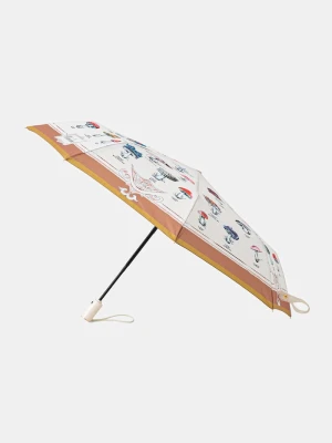 Moschino parasol automatyczny damski beżowy