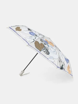 Moschino parasol automatyczny damski beżowy