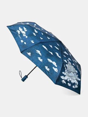 Moschino parasol automatyczny damski granatowy