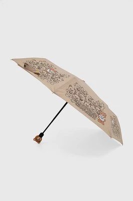 Moschino parasol kolor beżowy