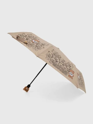 Moschino parasol kolor beżowy 8422