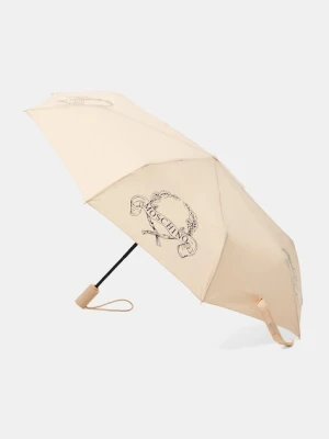 Moschino parasol kolor beżowy 8981