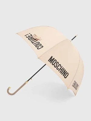 Moschino parasol kolor beżowy 8982