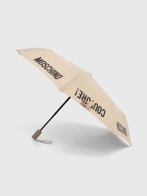 Moschino parasol kolor beżowy 8983