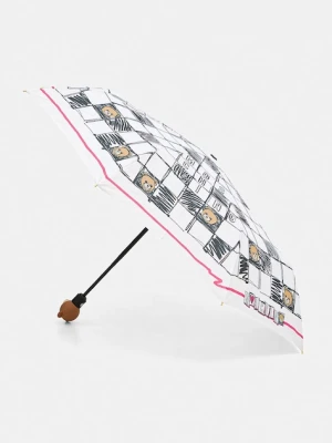 Moschino parasol kolor biały 8620