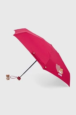 Moschino parasol kolor bordowy 8188