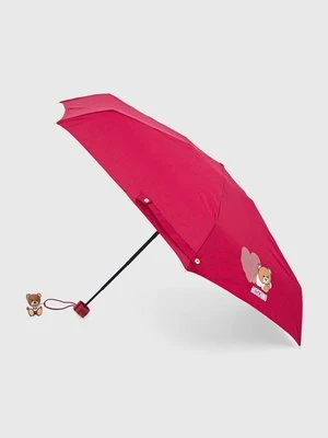 Moschino parasol kolor bordowy 8188