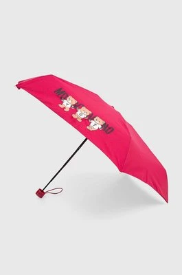 Moschino parasol kolor bordowy 8425