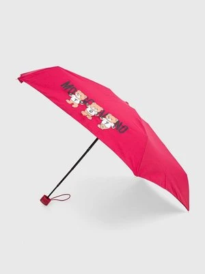 Moschino parasol kolor bordowy 8425