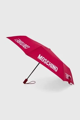 Moschino parasol kolor bordowy 8983