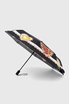 Moschino parasol kolor czarny 8951 OPENCLOSEA