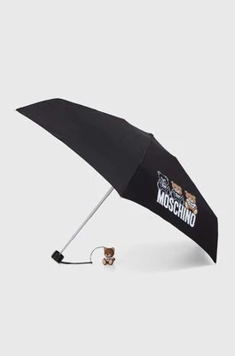 Moschino parasol kolor czarny 8061 SUPERMINIA