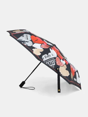 Moschino parasol kolor czarny 8946