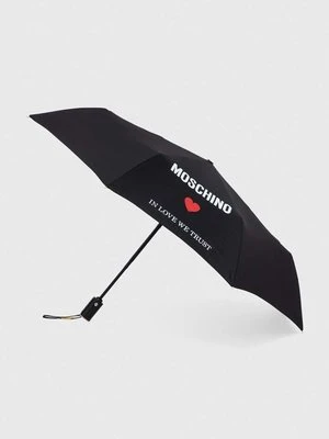 Moschino parasol kolor czarny 8956 OPENCLOSEA