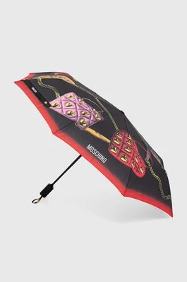 Moschino parasol kolor czarny 8987