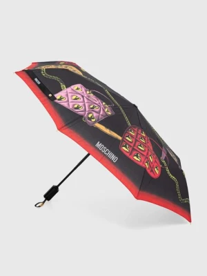 Moschino parasol kolor czarny 8987