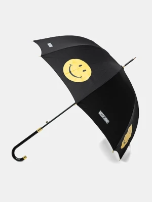 Moschino parasol kolor czarny 9090