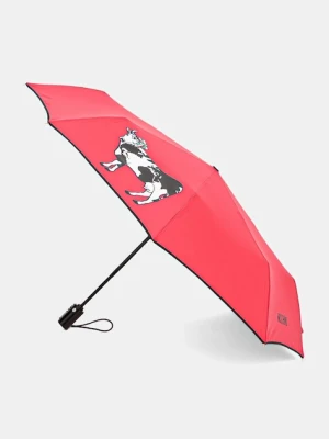 Moschino parasol kolor czerwony 9060