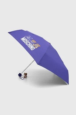 Moschino parasol kolor fioletowy