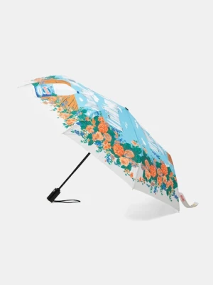 Moschino parasol kolor niebieski 9212