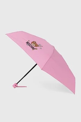 Moschino Parasol kolor różowy 8211