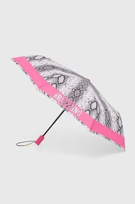 Moschino parasol kolor różowy 8920 OPENCLOSEA