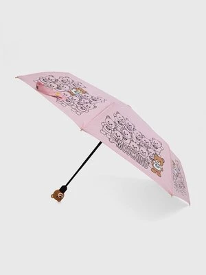 Moschino parasol kolor różowy 8422