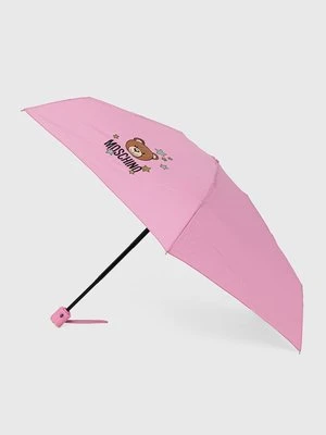 Moschino Parasol kolor różowy 8211