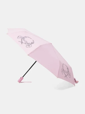Moschino parasol kolor różowy 8981