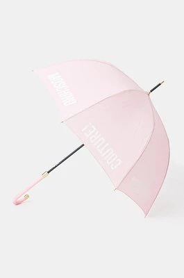 Moschino parasol kolor różowy 8982