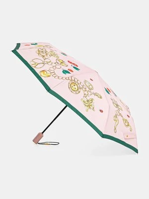 Moschino parasol kolor różowy 8990