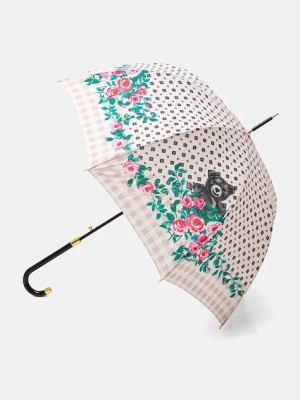Moschino parasol kolor różowy 8997