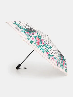 Moschino parasol kolor różowy 8997
