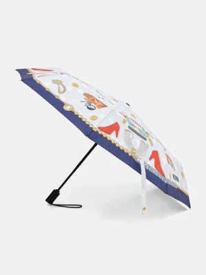 Moschino parasol kolor szary 8970