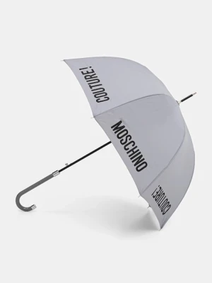 Moschino parasol kolor szary 8982