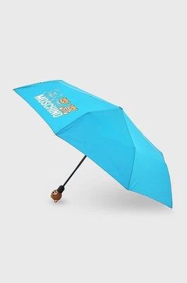 Moschino parasol kolor turkusowy 8061