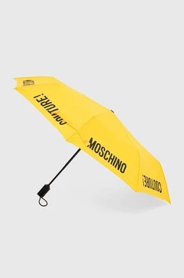 Moschino parasol kolor żółty 8983