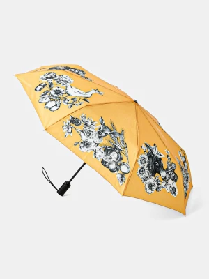 Moschino parasol składany damski żółty