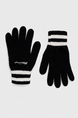 Moschino rękawiczki wełniane kolor czarny